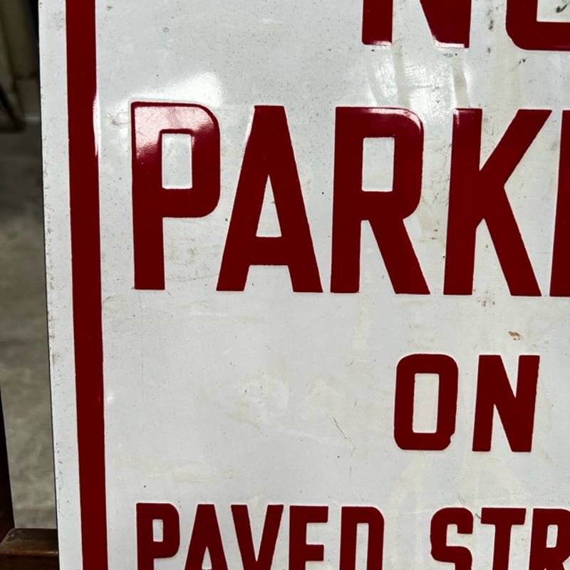 Vintage NO PARKING 道路標識 琺瑯看板 17-98 | BigBear On