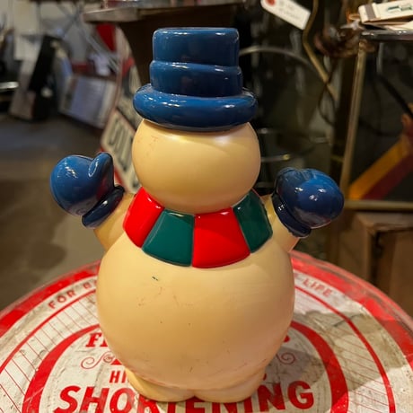 ヴィンテージ　プラスチック製　SNOWMAN　CHRISTMAS　16-326-2