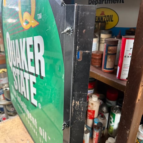 Vintage QUAKER STATE 両面看板 19-108-131