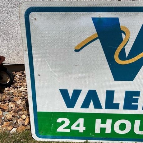 WENDY'S ＆　VALERO ヴィンテージ　両面看板　(13)296-11