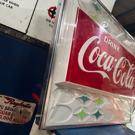 Vintage CocaCola VendingMachine Panel Sign 1960's 17-164