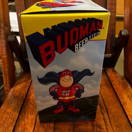 Vintage バドマン バドワイザー Beer ジョッキ 箱付き 17-193