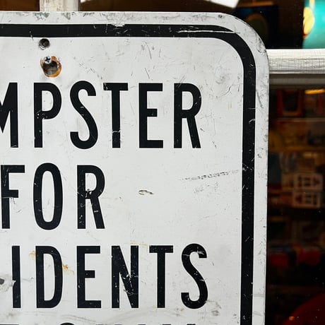 Vintage ROAD SIGN 19-108-36