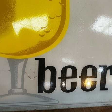 Vintage Ballantine Beer プラスチック Big Sign 13-132