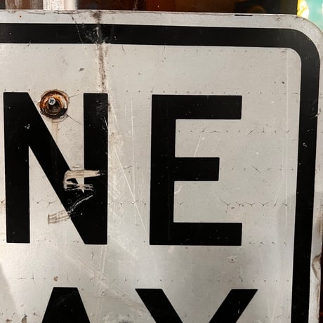 Vintage ONEWAY ROADSIGN 道路標識 20-155-41