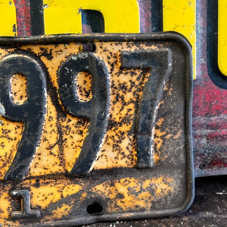 【希少!!】Vintage License Plate ニューヨーク州　18-144-3