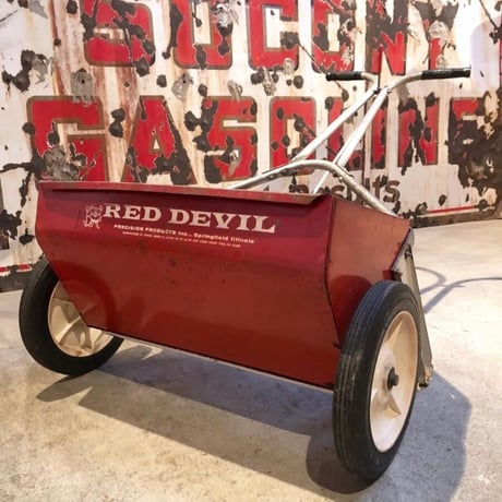 RED DEVIL ヴィンテージ カート ドロップ式スプレッダー 手押し式散布機