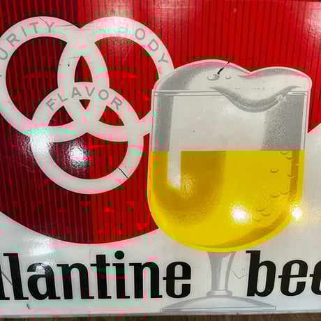 Vintage Ballantine Beer プラスチック Big Sign 13-132