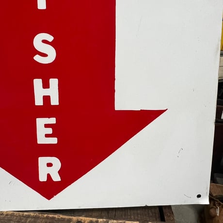 Vintage FIRE EXTINGUISHER SIGN 18-218-6