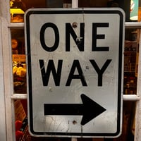 Vintage ONEWAY ROADSIGN 道路標識 20-155-41
