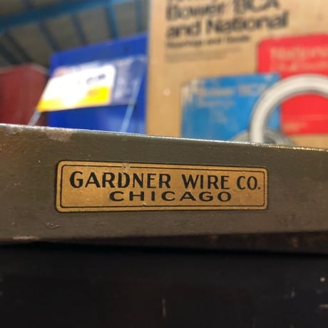 Gardner Wire Co. Chicago SPRINGS ヴィンテージ メタルツールボックス