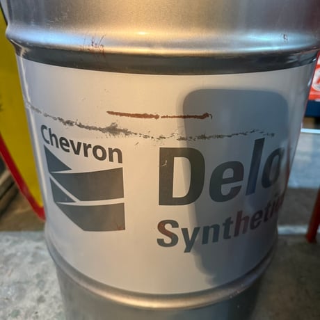 Vintage Chevron 蓋付きドラム缶 S-16-3-5
