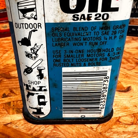 Vintage 3-IN-ONE MOTOR Oil Can 16-c-74