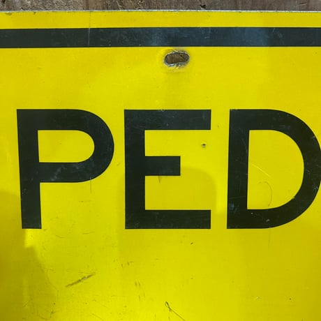 Vintage PED XING ROAD SIGN 19-108-27