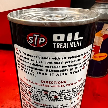 Vintage STP OIL CAN (中身入り) 17-77-21