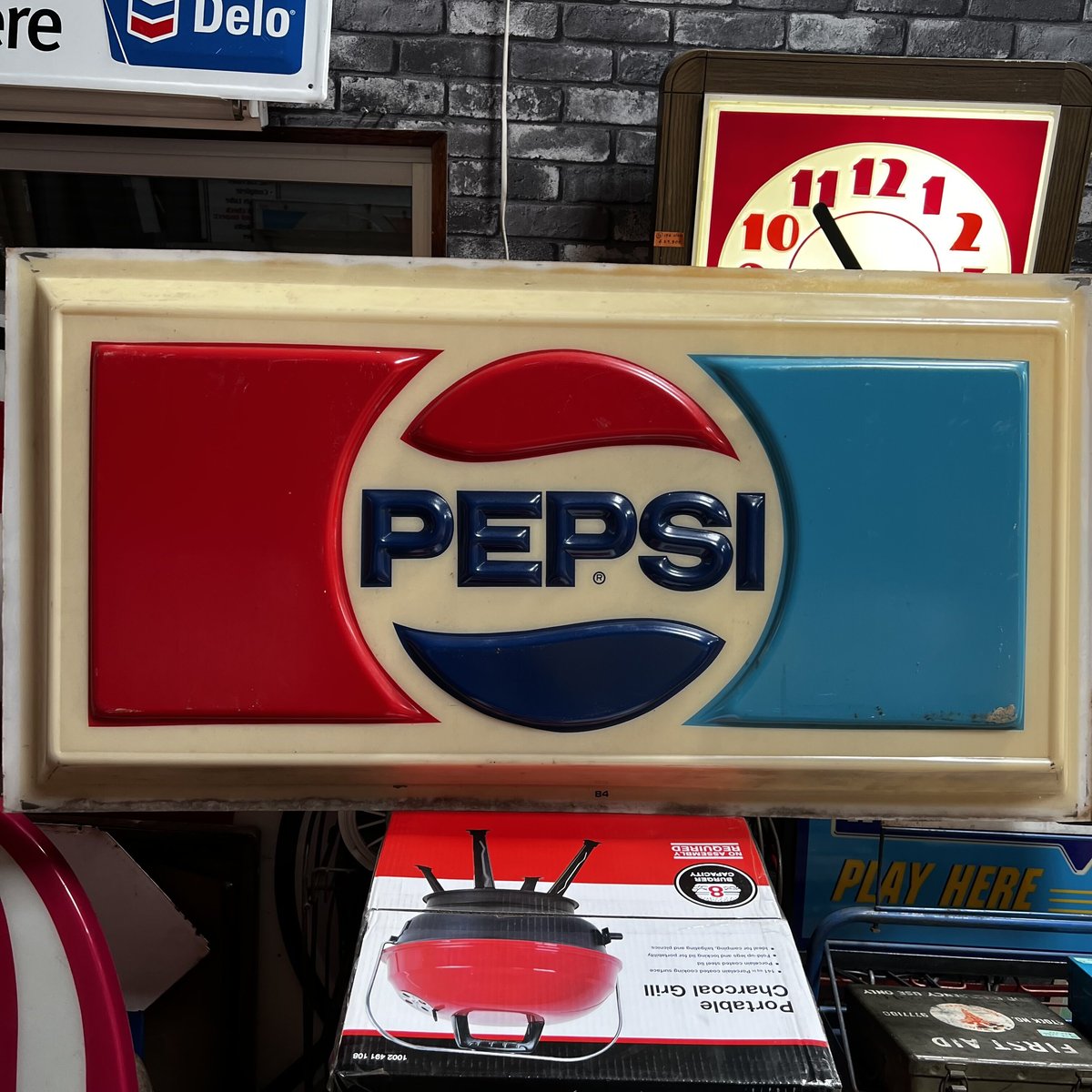 PEPSI ペプシ　sold here 看板　レア ペプシコーラ PEPSI COLA 看板 珍品 希少｜Yahoo!フリマ（旧