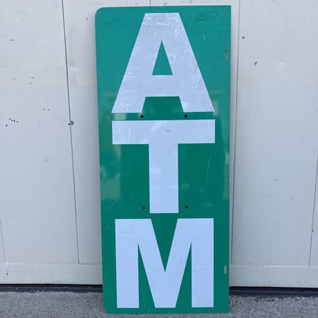 ヴィンテージ　ATM　両面看板　13-333