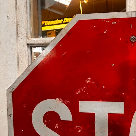 Vintage STOP ROADSIGN 20-202-17