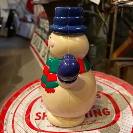 ヴィンテージ　プラスチック製　SNOWMAN　CHRISTMAS　16-326-1