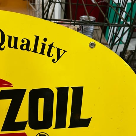 Vintage PENNZOIL 両面 看板 P-2