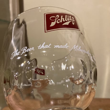Schlitz 　シュリッツ ビール　ヴィンテージ　グラス　15-123-8