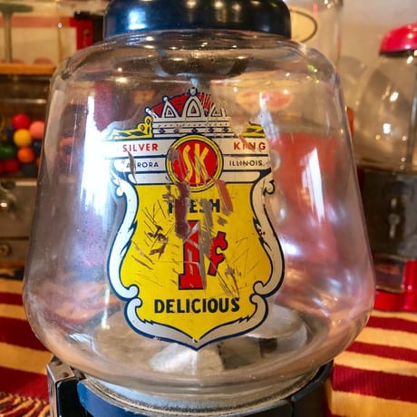 ヴィンテージガムボールマシン 1¢ メタリックブルー