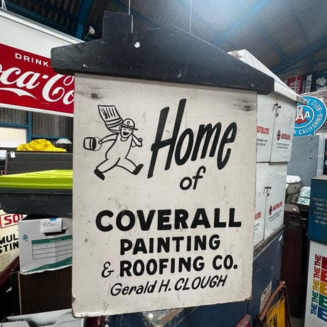 Vintage Home of COVERLL 両面SIGN 18-5