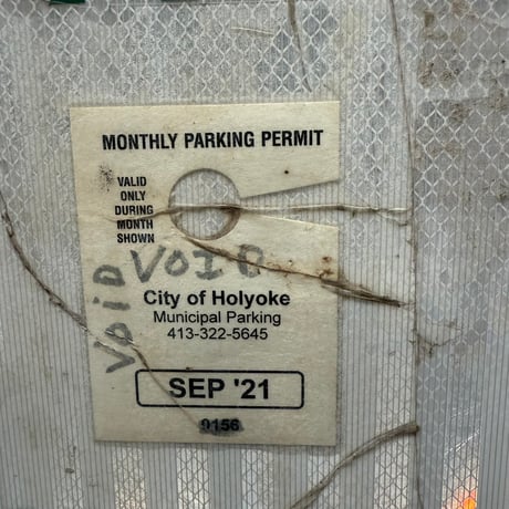 Vintage MONTHLY PARKING 道路標識 20-155-21