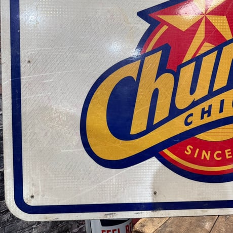 Vintage Church's CHICKEN 大型看板 18-226-2