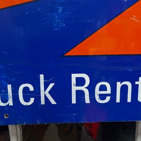 Vintage Budget Truck Rental 両面看板　17-364