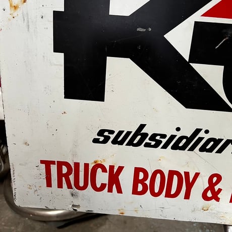 ヴィンテージ　両面　KANSAS JACK CAR REPAIR SHOP SIGN 10-57