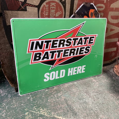 INTERSTATE BATTERIES　ヴィンテージ　エンボスサイン　14-137-2