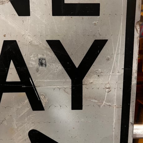 Vintage ONEWAY ROADSIGN 道路標識 20-155-41