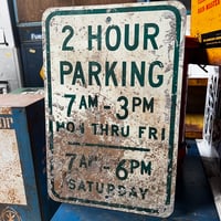 Vintage　ロードサイン　２HOUR　PARKING　18-227-1