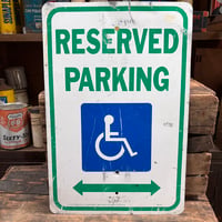 RESERVED PARKING 道路標識 14-62-76