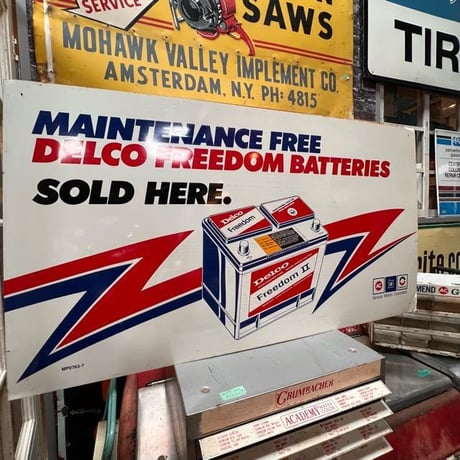 AC Delco BATTERIES ヴィンテージ看板 (14)439-1