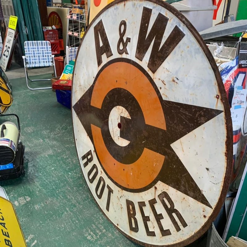 A＆W エーアンドダブリュ ヴィンテージサイン 看板 | BigBear Online Store