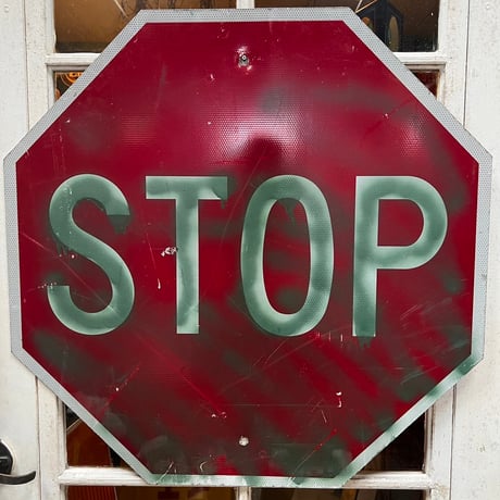 Vintage　ロードサイン　STOP　18-227-18