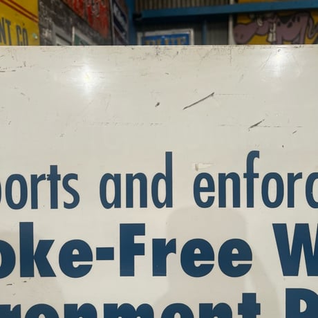 Vintage SMOKE-FREE SIGN 18-244-11
