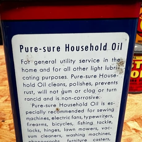Vintage PURE OIL CAN 16-c-45