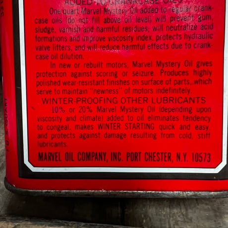 Vintage MARVEL MYSTERY OIL CAN 16-c-58