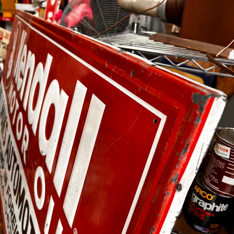 Vintage Kendall motor oil 大型 看板 18-190 | BigBea