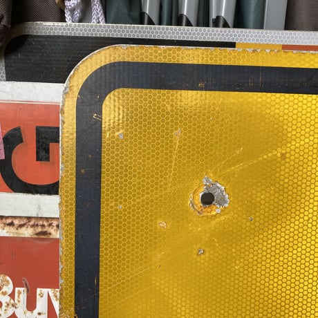 ヴィンテージ　ロードサイン　道路標識　16-319-56