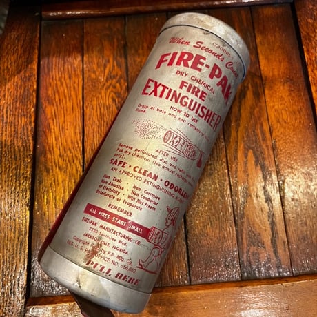 Vintage 1955 FIRE-PAK ドライケミカル消火器 16-2-33