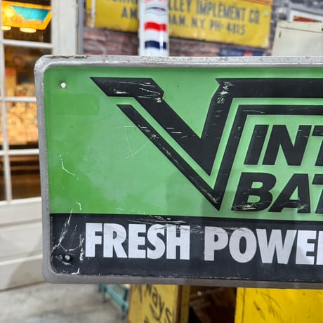 Vintage INTERSTATE BATTERIES 看板 20-192