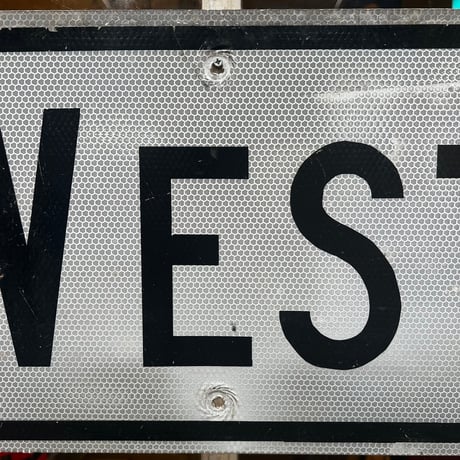 Vintage roadsign　WEST　18-81-31