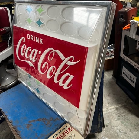 Vintage CocaCola VendingMachine Panel Sign 1960's 17-164