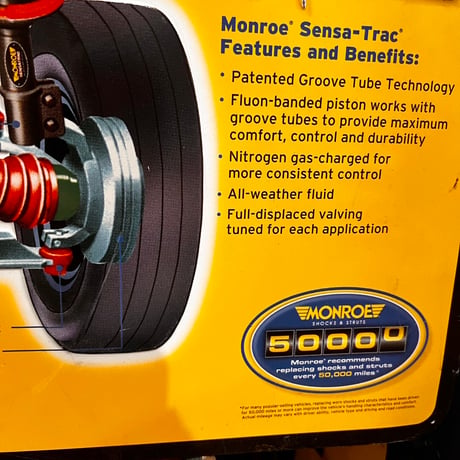 Vintage MONROE　SHOCKS ＆ STRUTS Sign 20-71