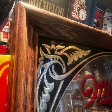 Vintage Miller Beer パブミラー 18-300