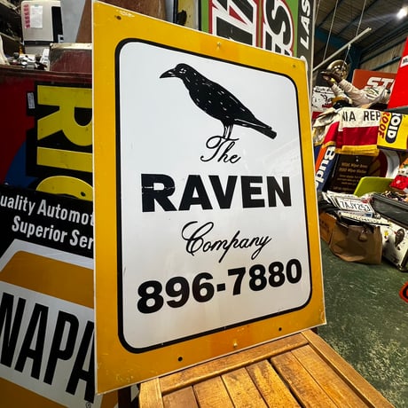 Vintage RAVEN Company 両面 SIGN 17-362-10